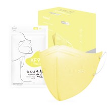 다나마스크 뉴 온숨 중형 KF94, 노란색, 50개입, 1개