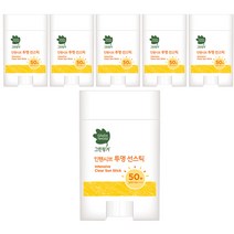 그린핑거 인텐시브 투명 선밤, 20g, 6개