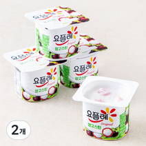 요플레 빙그레 망고스틴 4개입, 320g, 2개