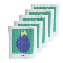 푸르니엘 북유럽 일러스트 행주 가지, 5개