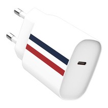 로랜텍 스트라이프 PPS C타입 PD 초고속충전기 25W, 화이트, 1개