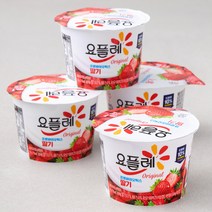 요플레 오리지널 딸기 요거트, 180g, 4개입