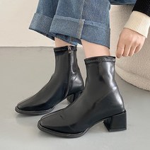 라블 미들굽 삭스핏 앵클부츠 5cm
