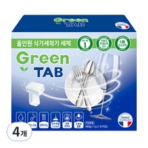 그린탭 올인원 식기세척기 전용세제, 360g, 4개