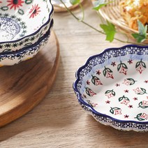 메종오브제 프라카 찬기중 2p + 찬기대 세트, 찬기중(샤프란,옐로우팬지),찬기대(티니플라워), 1세트