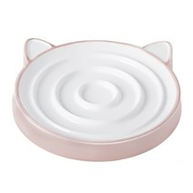 펫투비 반려동물 슬로우 식기, 핑크, 1개
