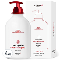 아케이 더마 안티폴루 발각질제거 풋샴푸 550ml, 4개입, 4개