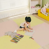 놀라매트 4p, 옐로 + 핑크, 1세트