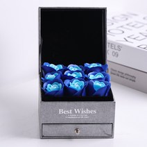 메이코글로벌 비누꽃 9송이 용돈박스7, 블루