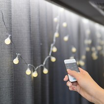 파인블루 앵두 전구 50p 리모콘, 웜화이트