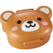 토루네 도시락통 곰 1단 P-3488, 혼합색상, 1개