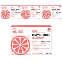 동화약품 메가 비타민C 3000 아스코르빈산 90p, 4개, 270g