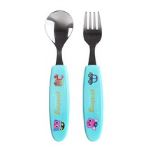 아이조움 핑크퐁 멀티 스푼포크세트, 혼합 색상, 1세트