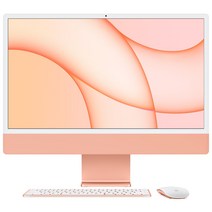 Apple 2021 아이맥 24, 오렌지, M1, Apple M1 8 core, SSD 512GB, 8GB, Retina 4.5K, Gigabit Ethernet, CTO