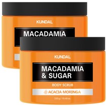 쿤달 슈가 바디 스크럽 아카시아모링가향, 550g, 2개