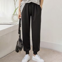 레몬소울 여성용 리터 더블 라인 밴딩 조거 팬츠
