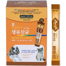 [고양이유산균pro5a] 리얼펫 강아지 영양제 60포, 생유산균, 1개