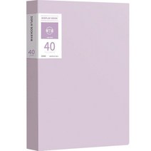 서류정리 A4 클리어파일 40p, 퍼플, 1개