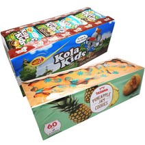 WINWINFOOD 코라키즈 초코 과자 24p 432g + 타타와 파인애플잼 쿠키 60p 600g, 2박스, 1세트