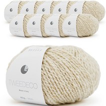 쎄비 트위드 에코 뜨개실 40g x 10p, 37 오트밀, 10개
