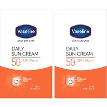 바세린 데일리 선크림 SPF50+ PA+++, 50ml, 2개