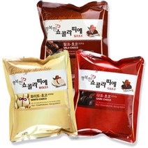 행복한 쇼콜라띠에 홈베이킹 초콜렛 200g x 3종, 1세트