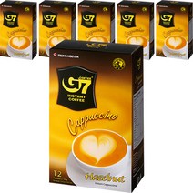 G7 카푸치노 헤이즐넛 커피믹스 수출용, 12개입, 6개