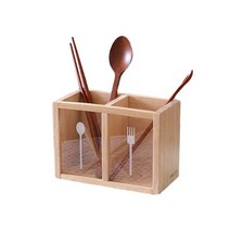 아이코닉하우스 하버 원목 2구 수저꽂이, 내츄럴
