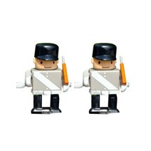 한스 꼬마병정 태엽인형 기타 피규어/미니어처, 그레이, 2개