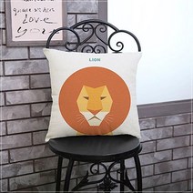 미니멀 애니멀 일러스트 쿠션커버 4