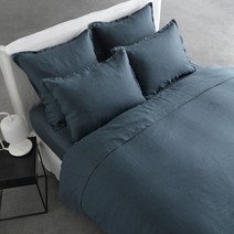 라흐두뜨 심플 컬러 린넨 이불커버 F662502, paon blue