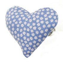 리빙데코 하트집게 우, 비비블루플라워, 1개