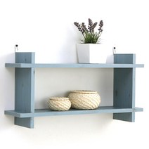 아라마 끼움 2층선반 600, 블루