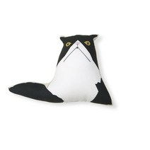 D.I.Y캣토이 캣닢 쿠션 완제품 페르시안 중, 블랙, 1개