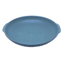 다옴공방 원형 손잡이접시, 카키
