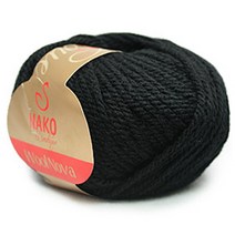 스위밍버드 울노바 뜨개실, 217번 검정, 1개