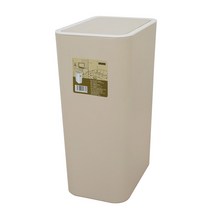 앤 원터치 컬러 휴지통 8L, 베이지, 1개