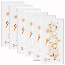 홀마크 생일 축하 머니 카드, 곰돌이 KED2524, 6개입