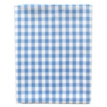 르우홈 선염 체크 패브릭 원단, 블루