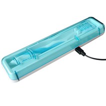 크린챔버 러블리 고급 휴대용 칫솔살균기 USB DK-201, 투명