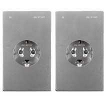 진흥전기 V시리즈 실버 1구 콘센트, 2개입