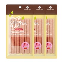 네츄럴코어 애견용 프레쉬 콜라겐 스틱 10p, 딸기 맛, 3개입