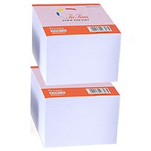 블루마토 백색 메모 패드 B7 6706 + 랩핑포장, 백색 무지, 2개입