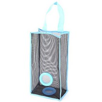 블럭마트 주방 비닐봉지 정리함 그물 디스펜서, 블루, 1개