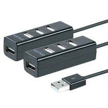 아이플렉스 4포트 허브 IPLEX-4HUB 2p, 블랙