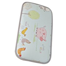 친환경편백아트 3D메쉬 천연모달면 키즈 베개, 동물농장