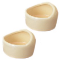 블럭마트 햄스터 기니피그 작은동물 세라믹 식기, 핑크, 2개입