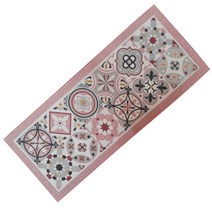 CARMI 면나염 주방매트, 핑크