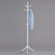 베스트리빙 원목 옷걸이 행거, 화이트