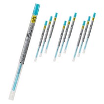 유니 시그노 스타일핏트 젤잉크 리필심 UMR-109 0.38mm, 스카이블루, 10개입